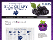 Tablet Screenshot of blackberryartsfestival.com